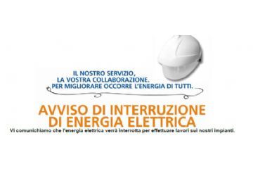 Avviso di Interruzione di Energia Elettrica