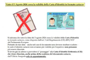 Fine Validità Carta Identità Cartacea